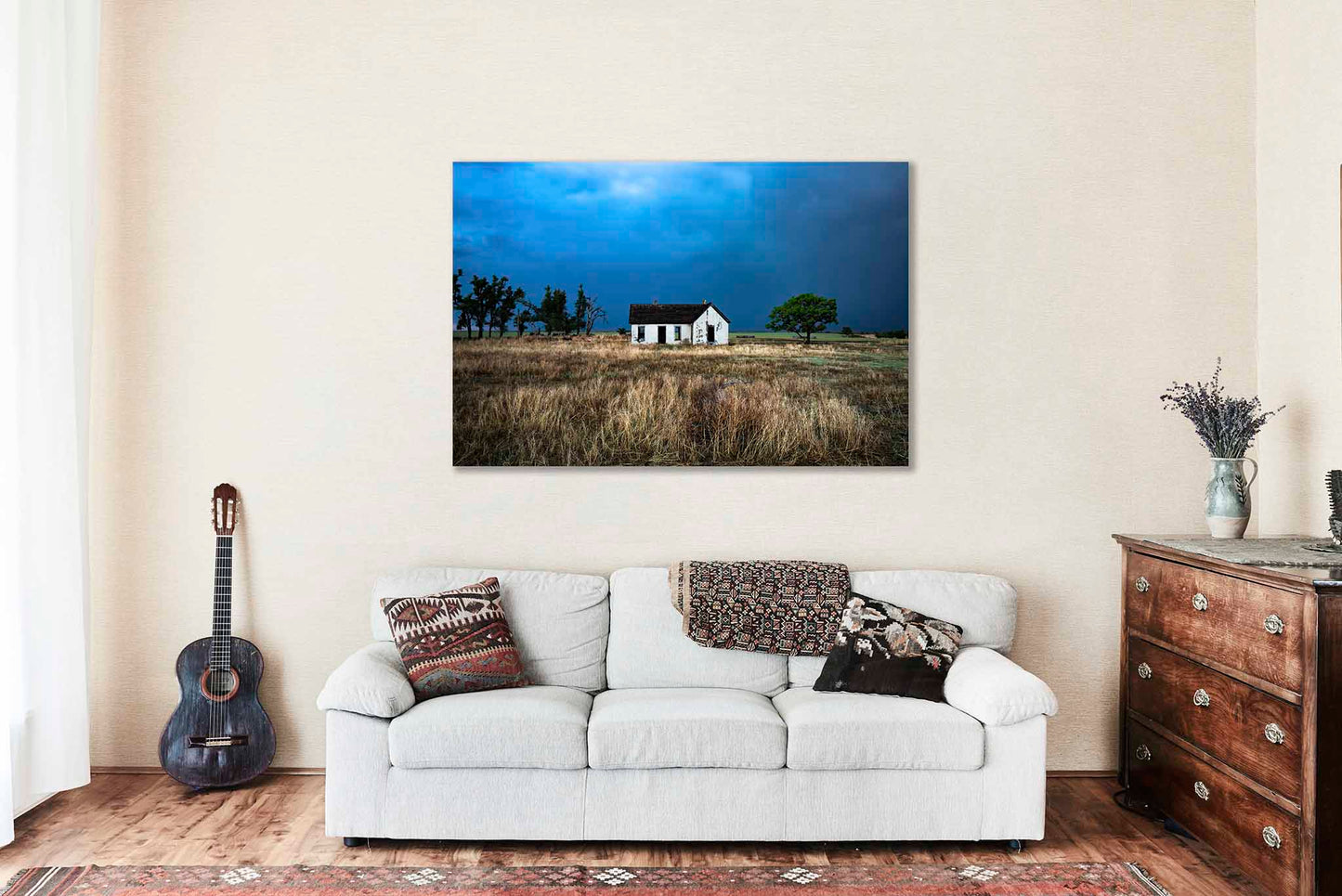 Abandoned House Metal Print | Old Homestead Photography | Great Plains Wall Art | Oklahoma Photo | Americana Decor | Ready to Hang