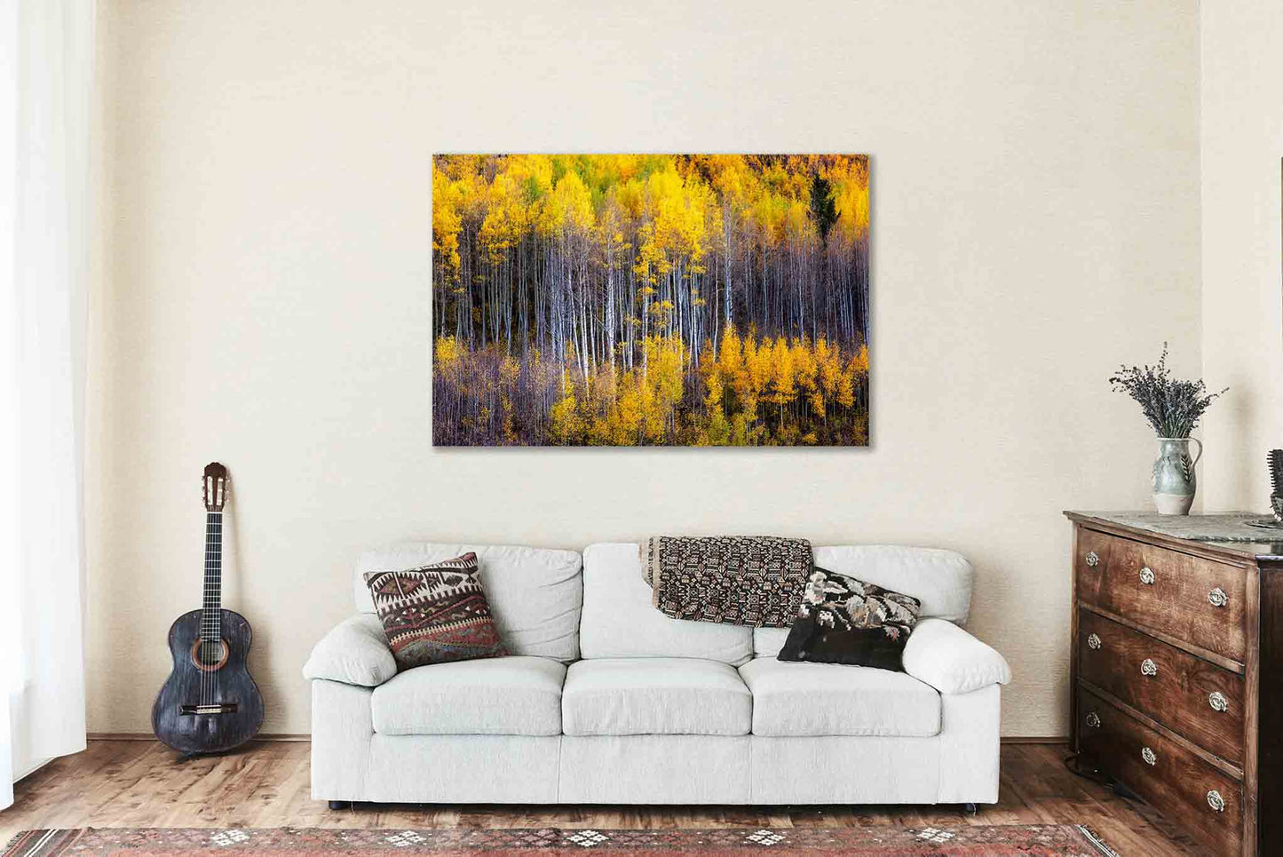 Forest Metal Print (Ready to Hang) Golden Aspen Trees in Colorado | Rocky Mountains Wall Art Nature Decor
