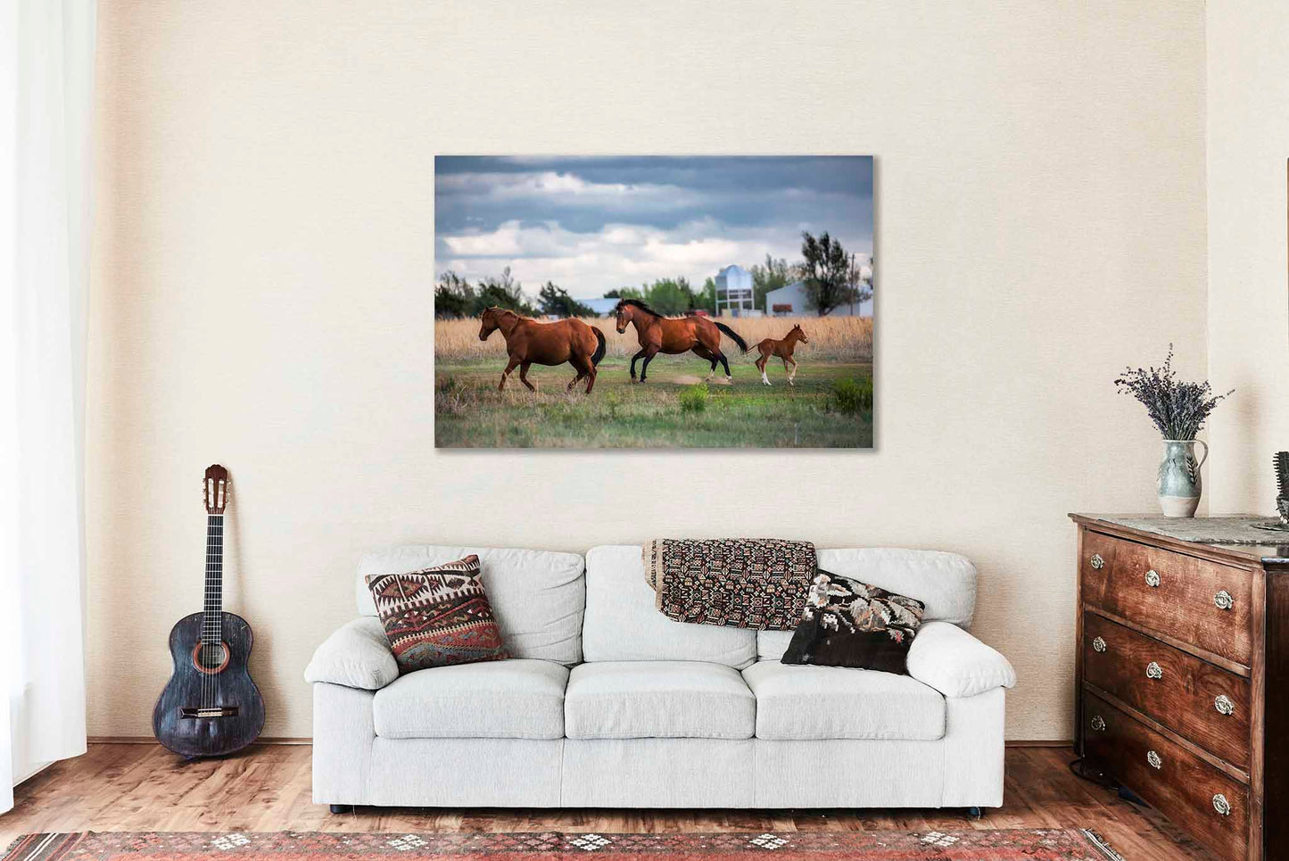 Horse Canvas | Equine Gallery Wrap | Farm Photography | Texas Wall Art | Country Decor | Ready to Hang