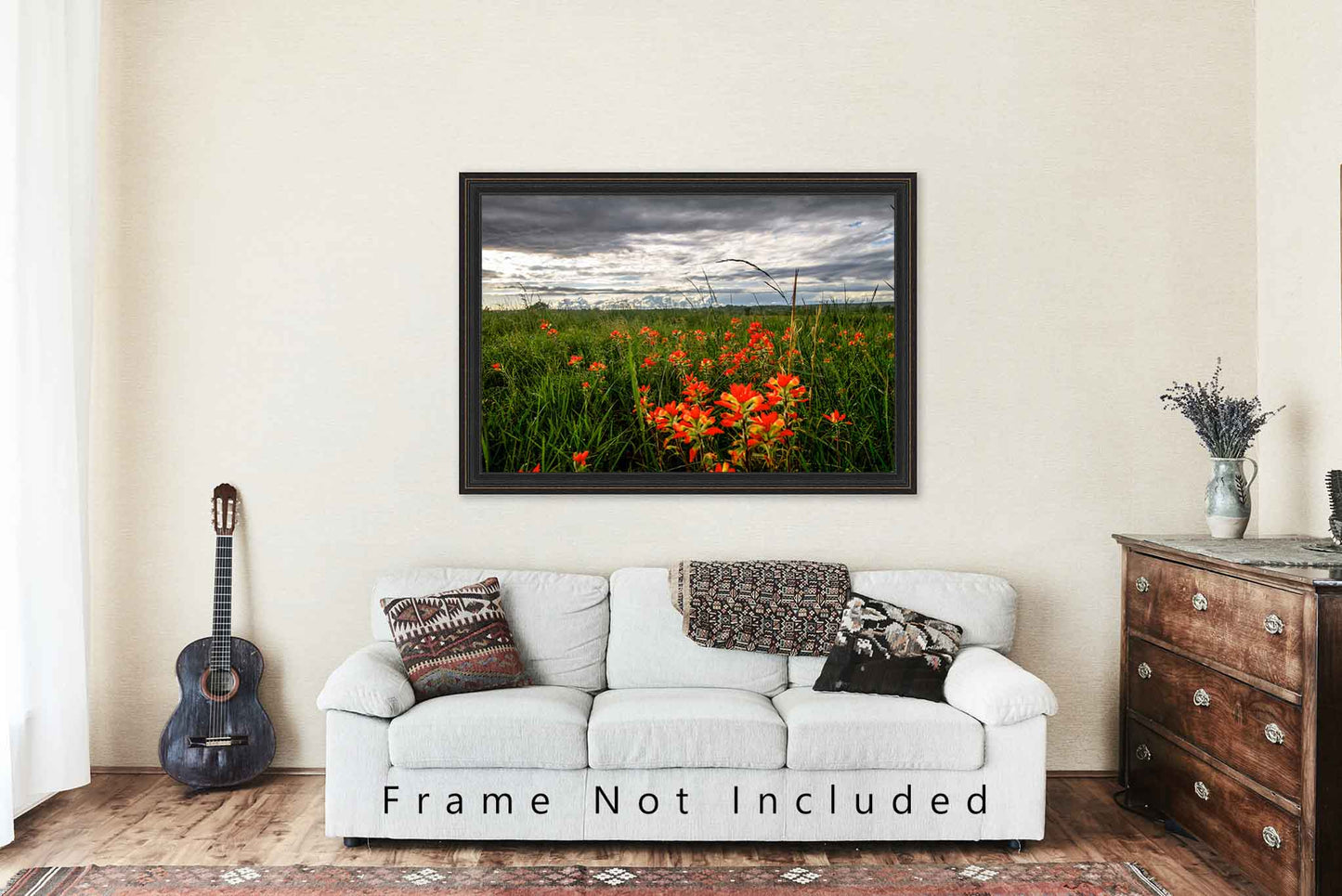 Indian Paintbrush Photography Print | Oklahoma Picture | Wildflower Wall Art | Flower Photo | Floral Decor | Not Framed