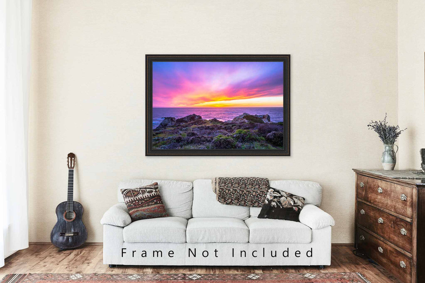 Coastal Picture - Fine Art Seascape Photography Print of Scenic Sunset Along Big Sur Coast in California Pacific Ocean Wall Art Photo Decor