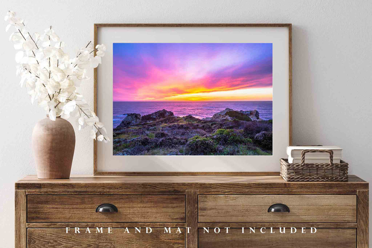 Coastal Picture - Fine Art Seascape Photography Print of Scenic Sunset Along Big Sur Coast in California Pacific Ocean Wall Art Photo Decor