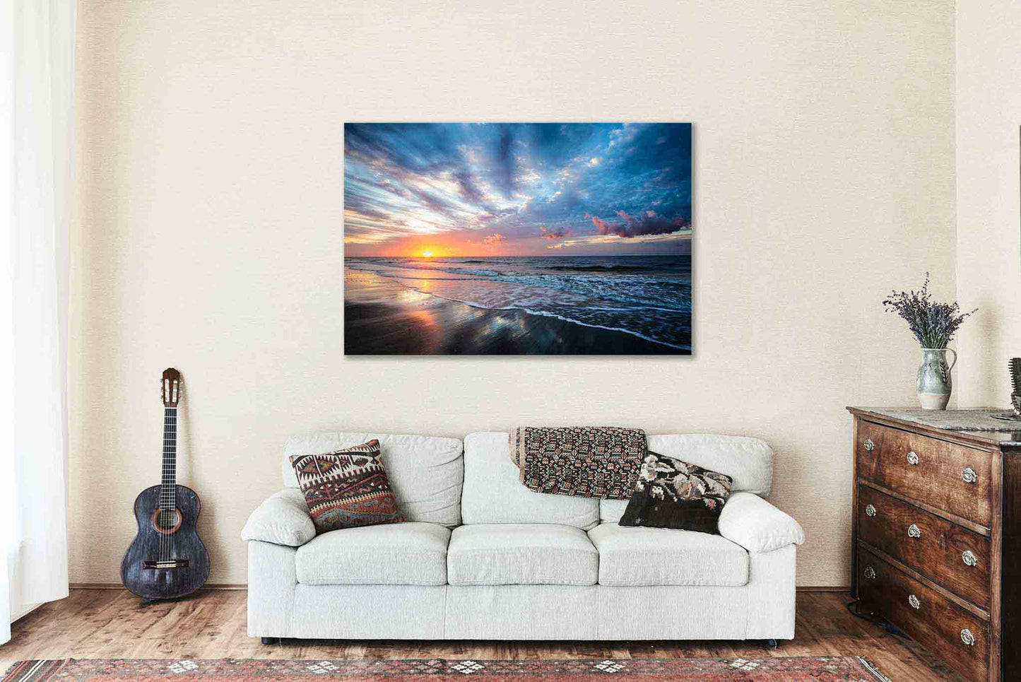 Hilton Head Island Canvas | South Carolina Beach Sunrise Atlantic Ocean Wall Art Coastal Decor