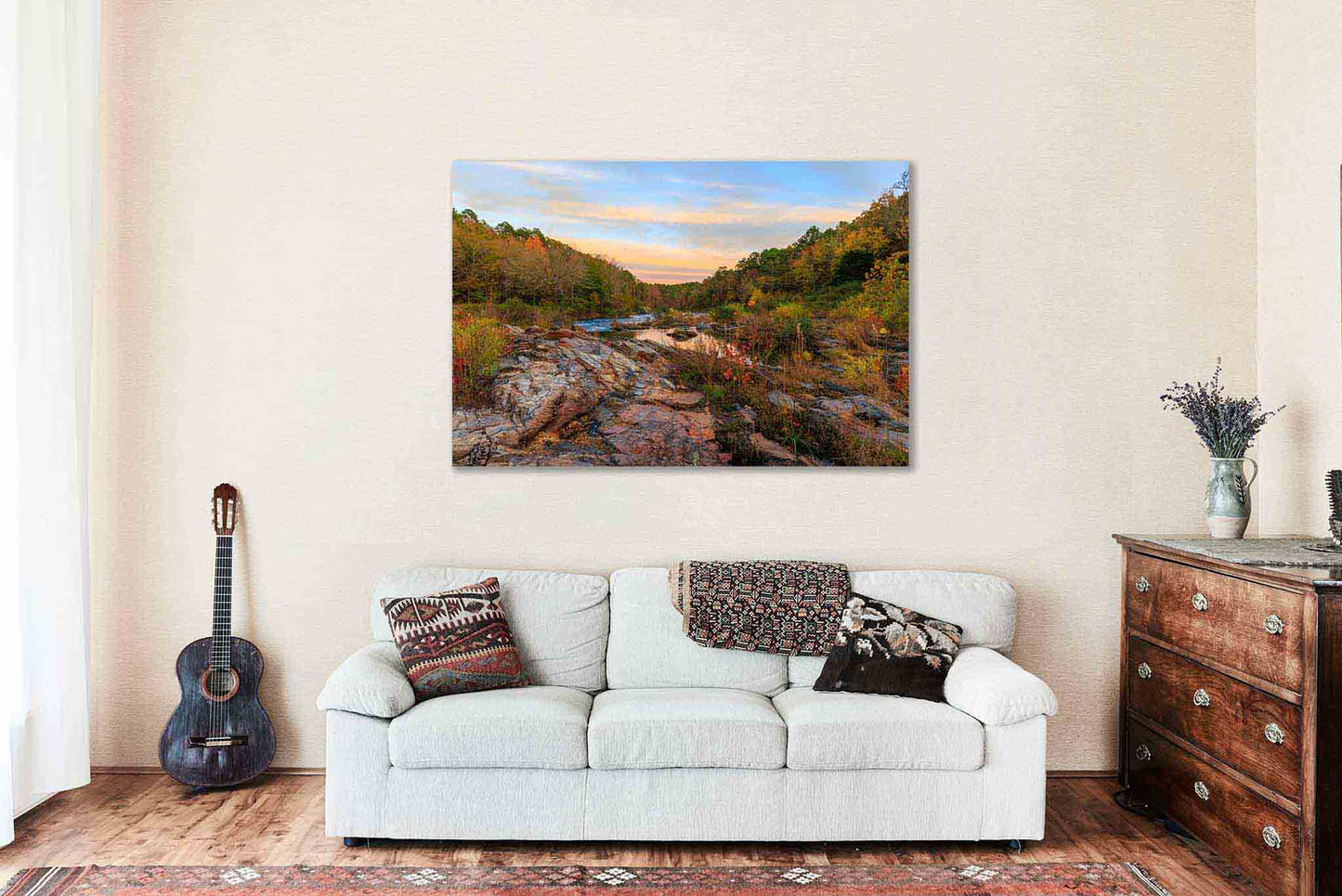 Beavers Bend Canvas | Broken Bow Lake Gallery Wrap | Autumn Landscape Photography | Southeast Oklahoma Wall Art | Nature Decor | Ready to Hang