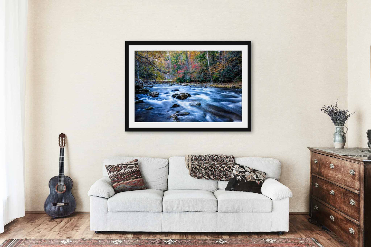 Great Smoky Mountains Framed Print | Laurel Creek Wall Art | Landscape Photography | Tennessee Photo | Nature Decor