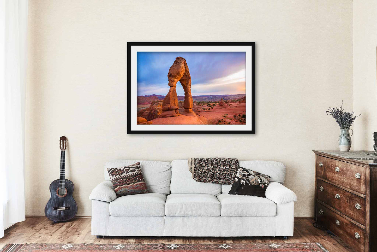 Delicate Arch Framed and Matted Print | Arches National Park Photo | Desert Decor | Utah Photography | Western Wall Art | Ready to Hang