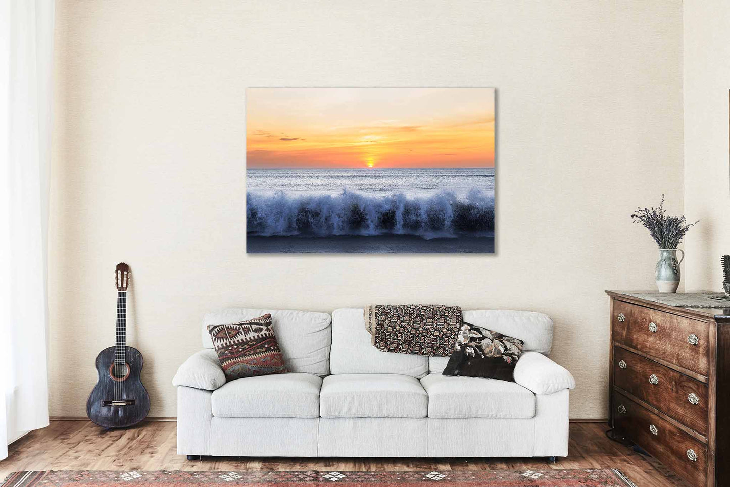 Outer Banks Metal Print | Beach Sunrise Photography | Crashing Waves Wall Art | North Carolina Photo | Coastal Decor | Ready to Hang