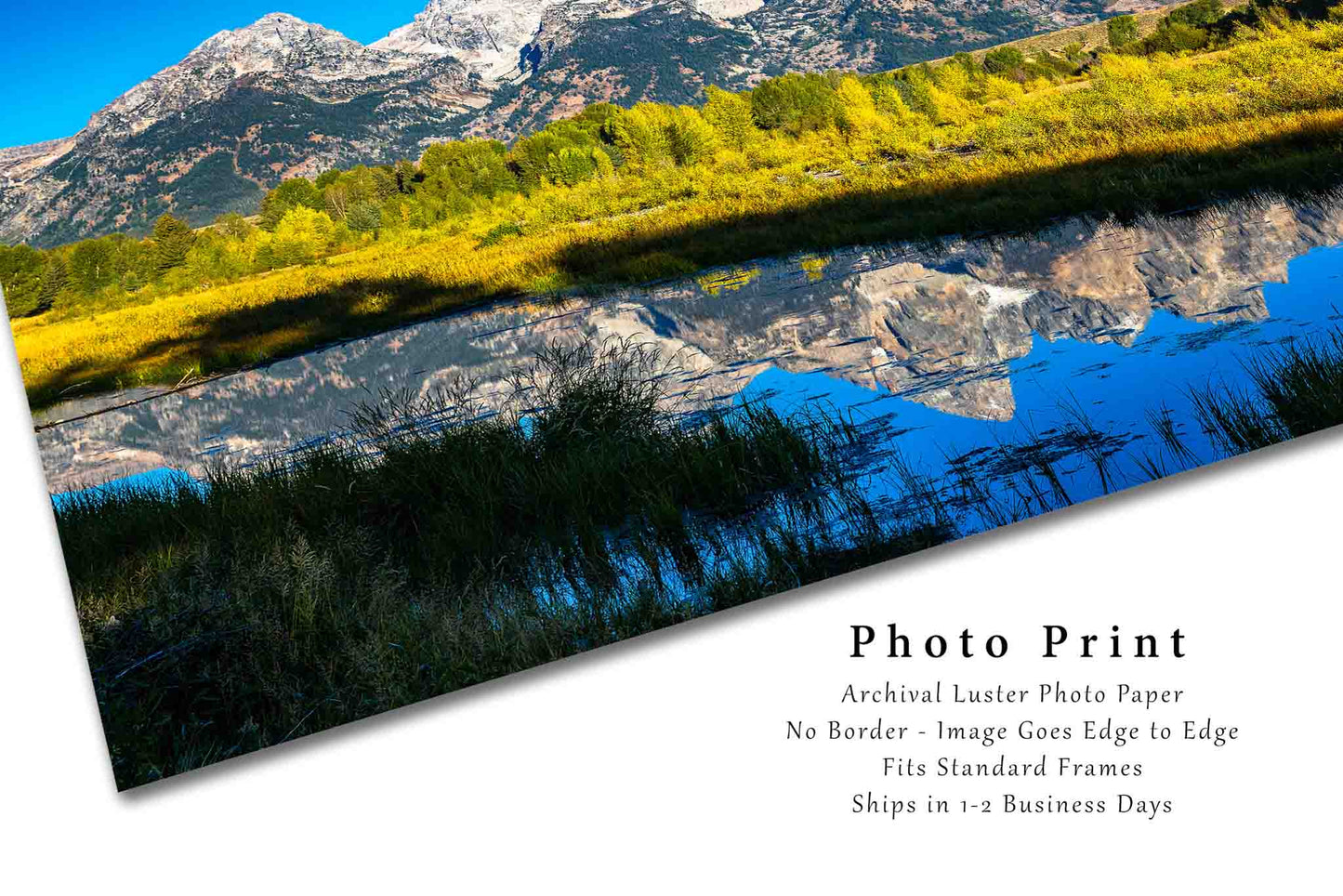 Grand Teton Photography Print | National Park Picture | Wyoming Wall Art | Rocky Mountain Photo| Nature Decor | Not Framed