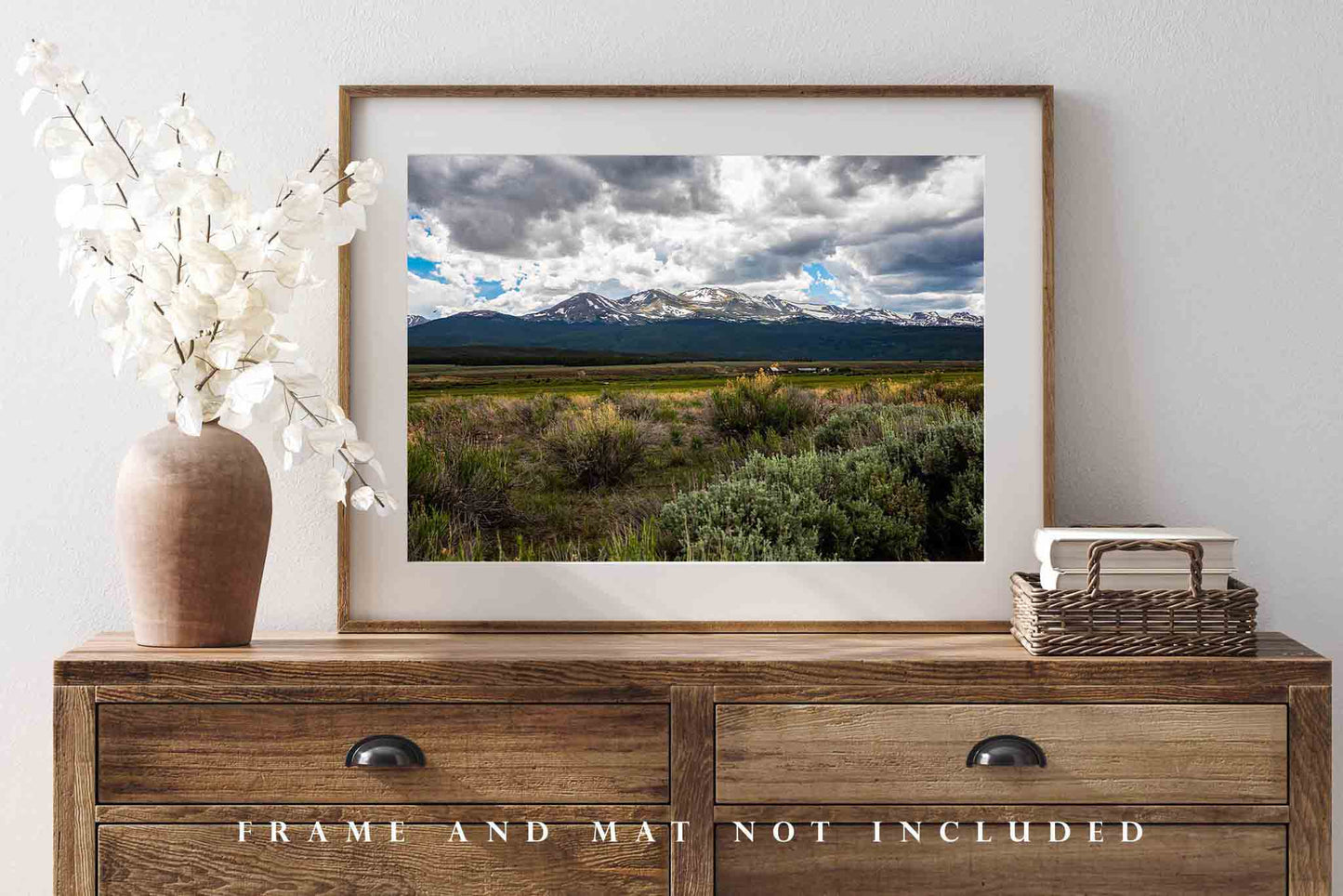 Western Landscape Photography Print - Picture of Mount Massive on Summer Day near Leadville Colorado - Rocky Mountain Wall Art Photo Artwork