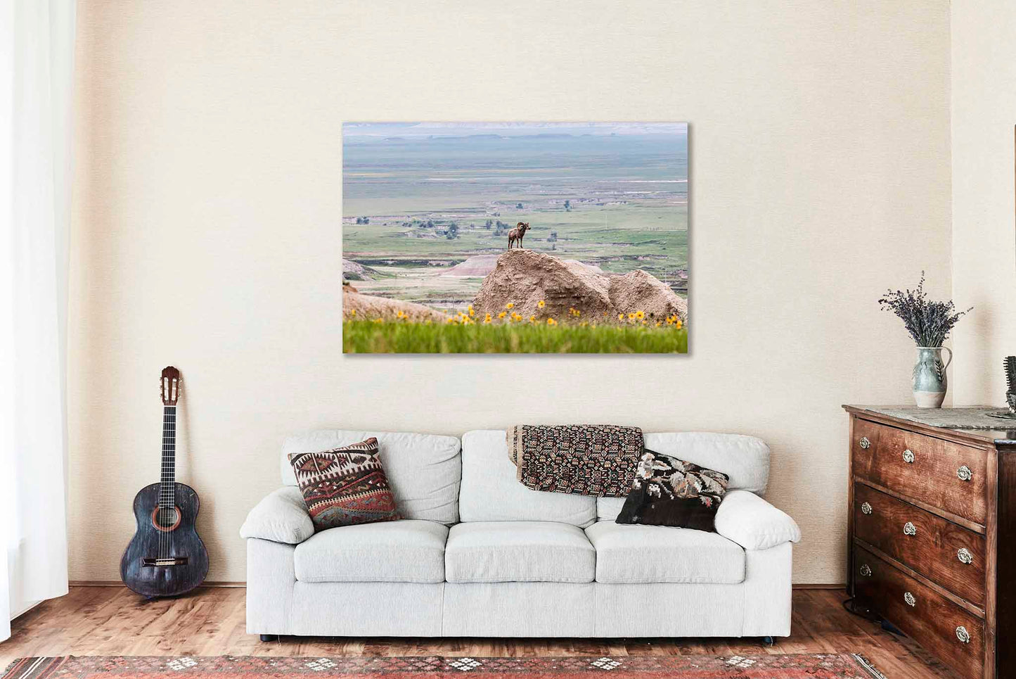 Bighorn Sheep Metal Print | Wildlife Photography | Animal Wall Art | South Dakota Photo | Badlands National Park Decor | Ready to Hang