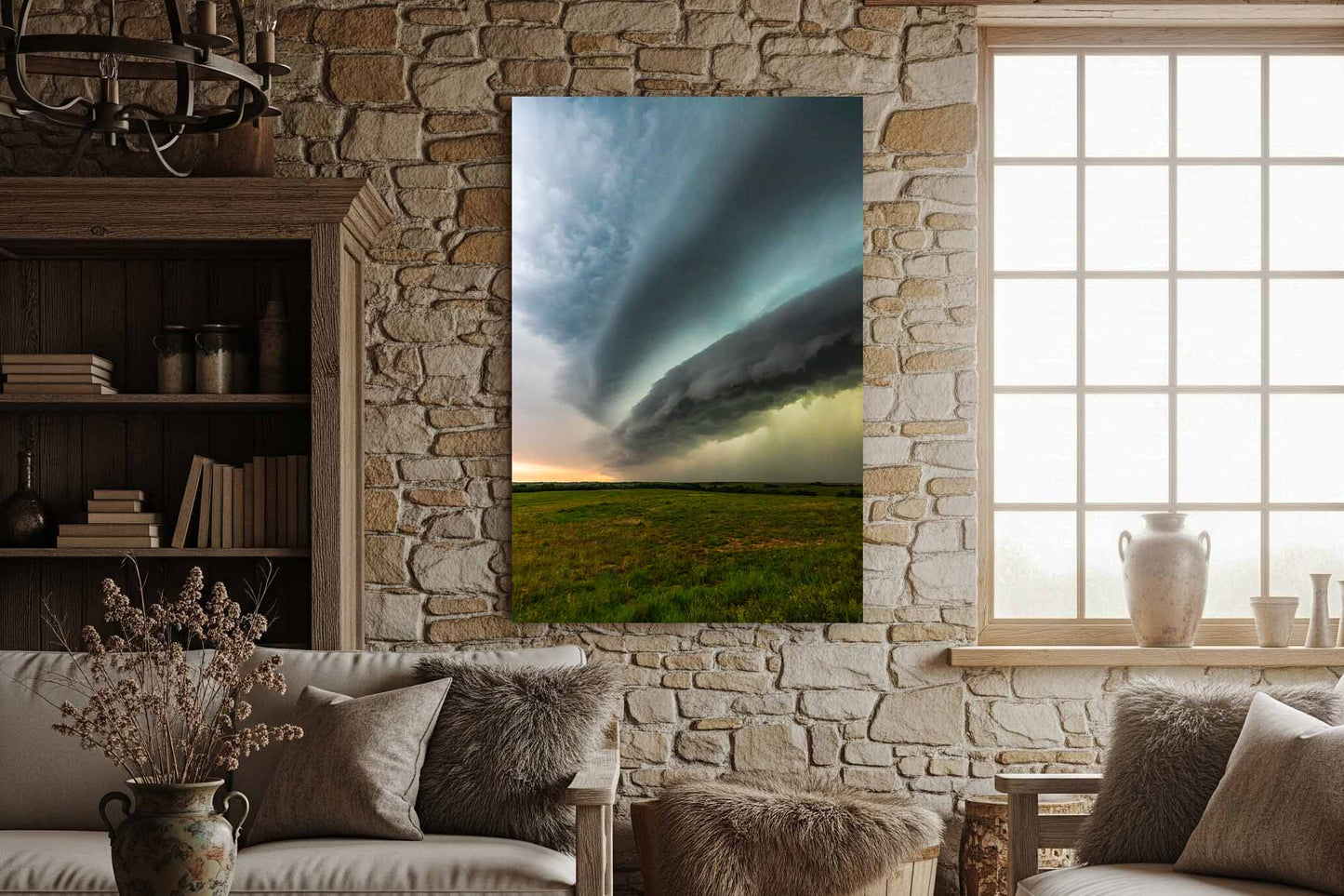 Make Way | Supercell Thunderstorm Shelf Cloud Metal Print Wall Art | Vertical Oklahoma Weather Photography
