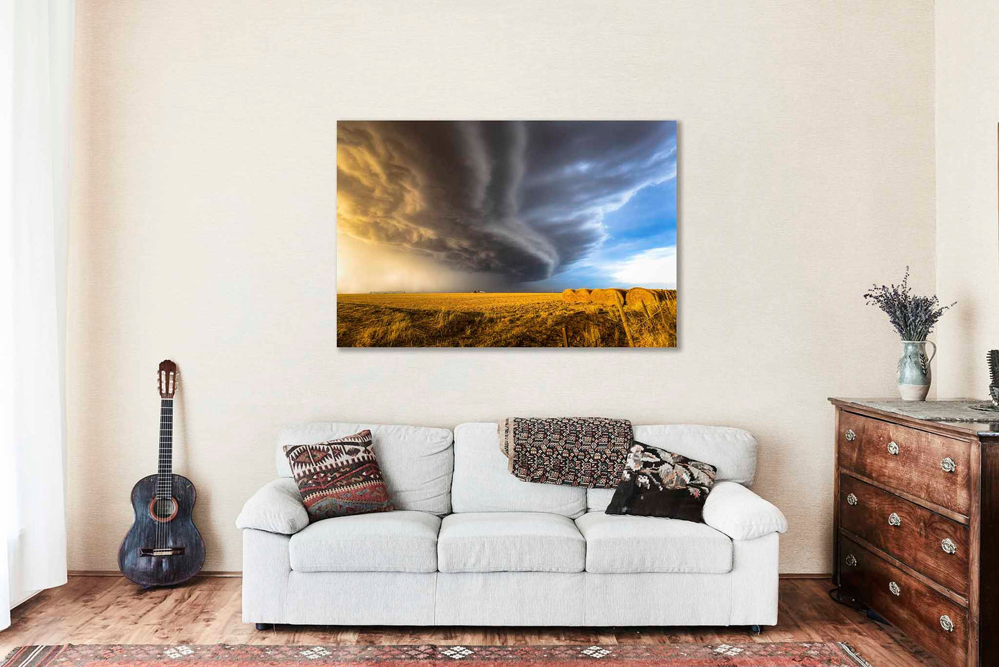 Storm Metal Print | Great Plains Photography | Thunderstorm Wall Art | Oklahoma Panhandle Photo | Nature Decor | Ready to Hang