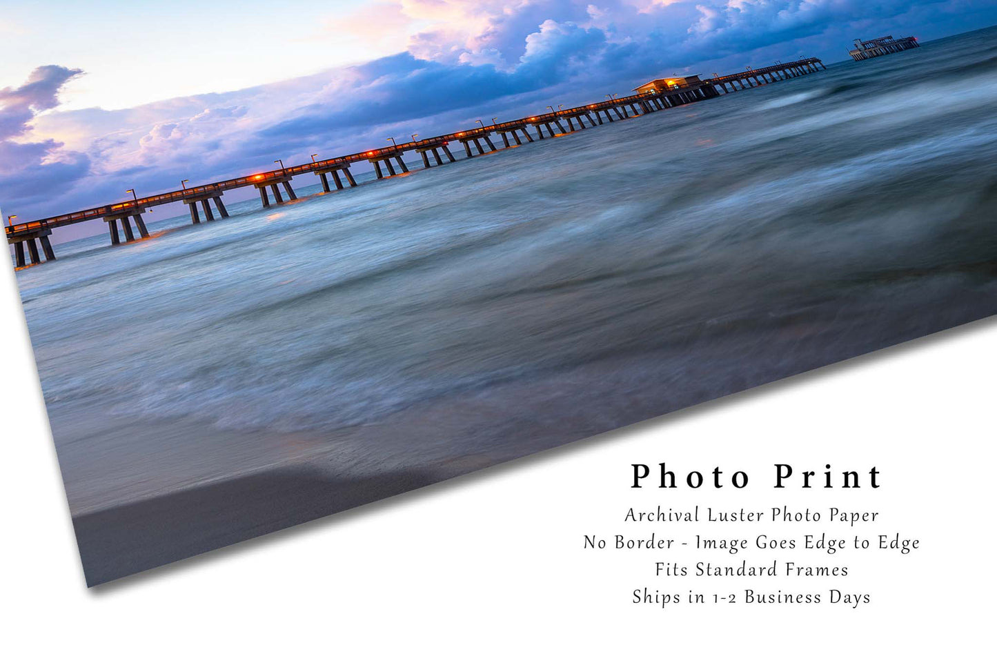 Coastal Photo Photo Print | Gulf State Park Pier Picture | Alabama Wall Art | Gulf Coast Photography | Beach House Decor