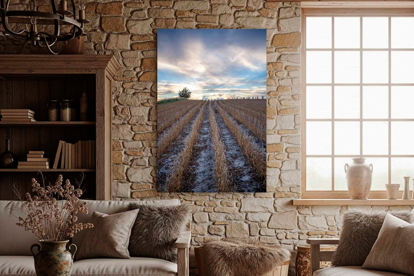 Soybean Field Canvas | Vertical Farm Gallery Wrap | Agriculture Photography | Nebraska Wall Art | Farmhouse Decor | Ready to Hang