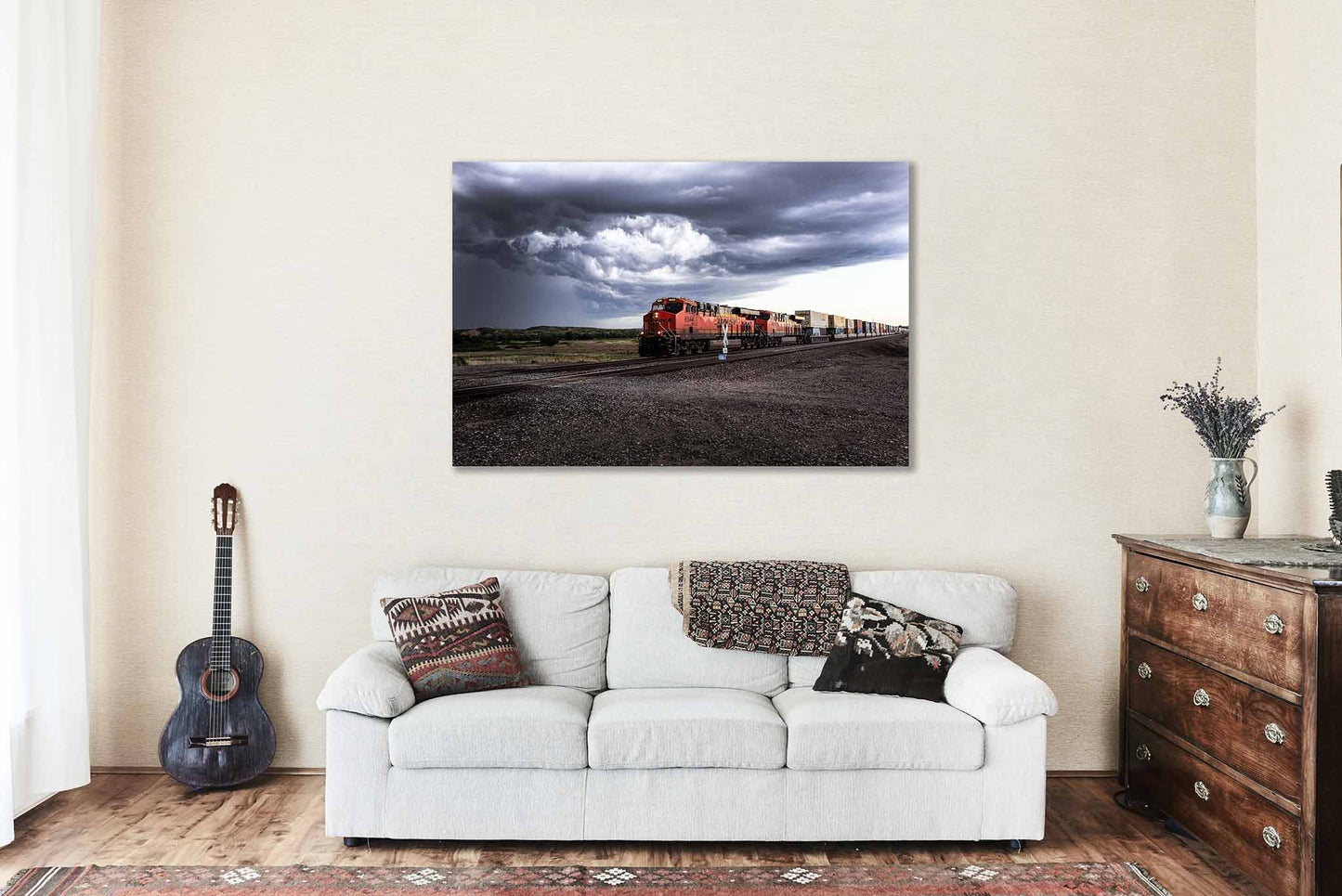 Train Canvas | Locomotive Gallery Wrap | Railfan Photography | Texas Wall Art | Railroad Decor | Ready to Hang