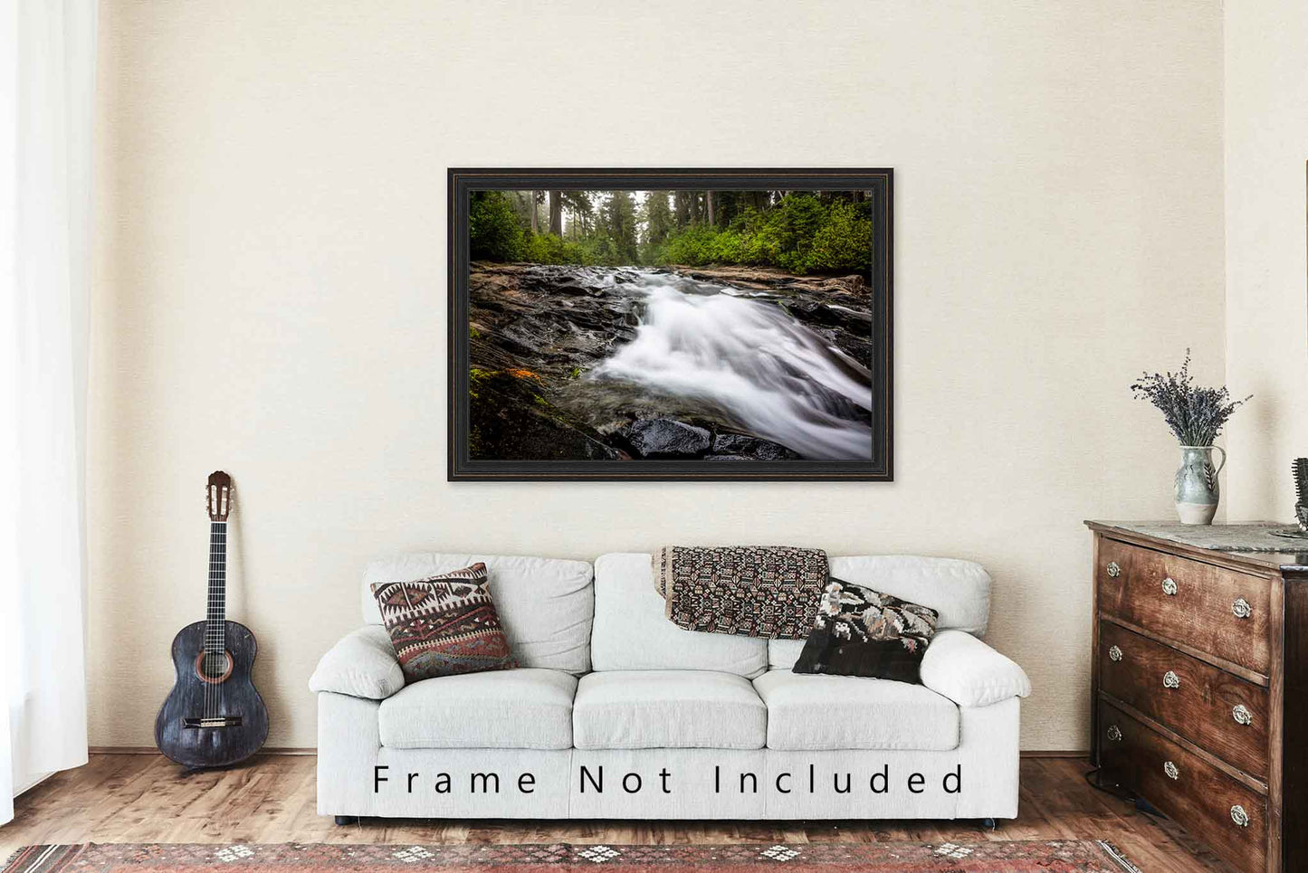 Pacific Northwest Photography Print - Picture of Paradise River Rapids in Mount Rainier National Park Washington State Forest Wall Art Nature Decor