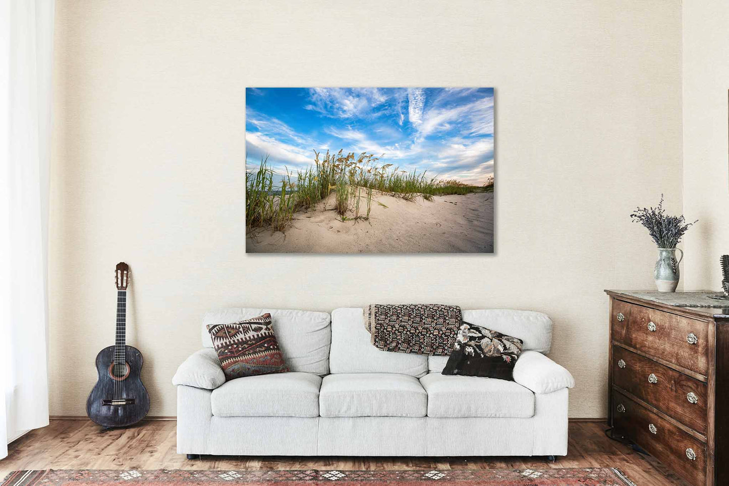 Sand Dunes and Sea Oats Canvas | Coastal Gallery Wrap | Beach Photography | South Carolina Wall Art | Atlantic Coast Decor | Ready to Hang