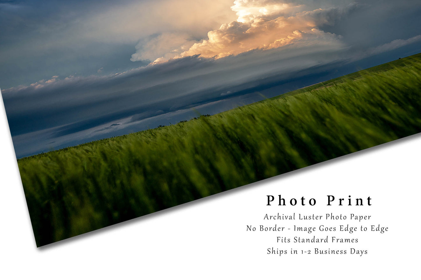 Storm Photo Print | Thunderstorm Picture | Kansas Wall Art | Landscape Photography | Nature Decor
