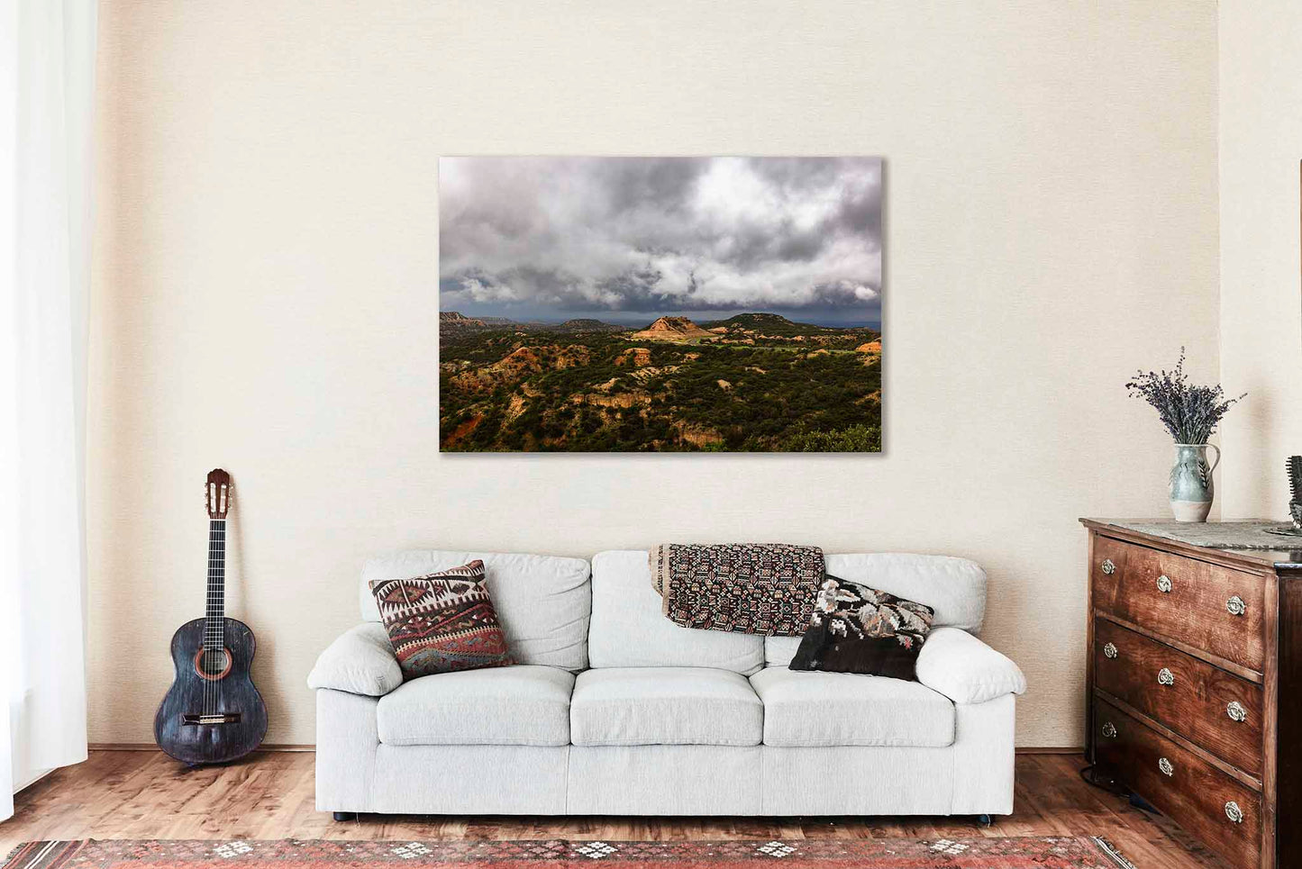 Caprock Canyons State Park Canvas | Great Plains Landscape Gallery Wrap | Storm Clouds Photography | Texas Panhandle Wall Art | Western Decor | Ready to Hang