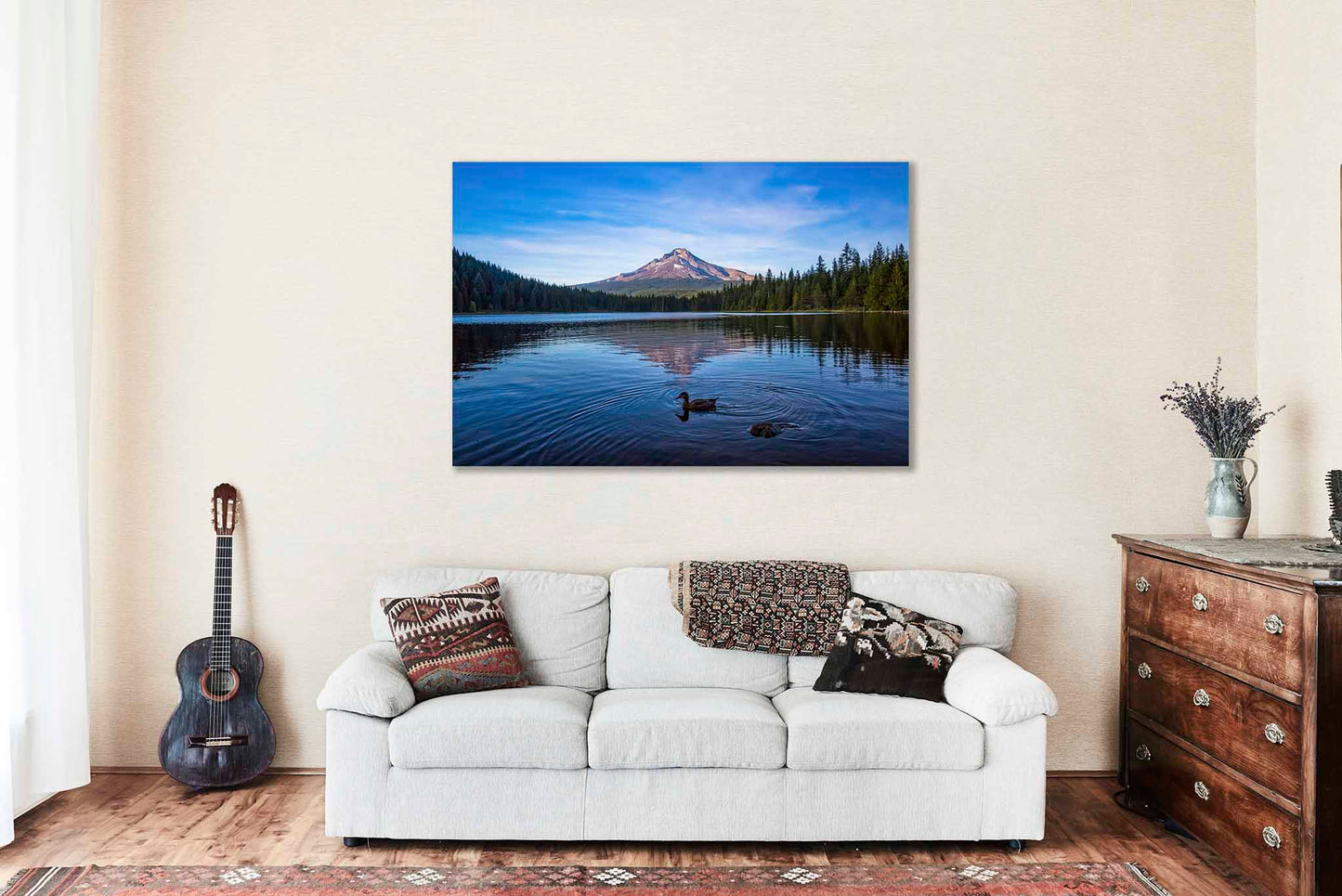 Mount Hood Canvas | Pacific Northwest Gallery Wrap | Cascade Range Photography | Oregon Landscape Wall Art | Nature Decor | Ready to Hang