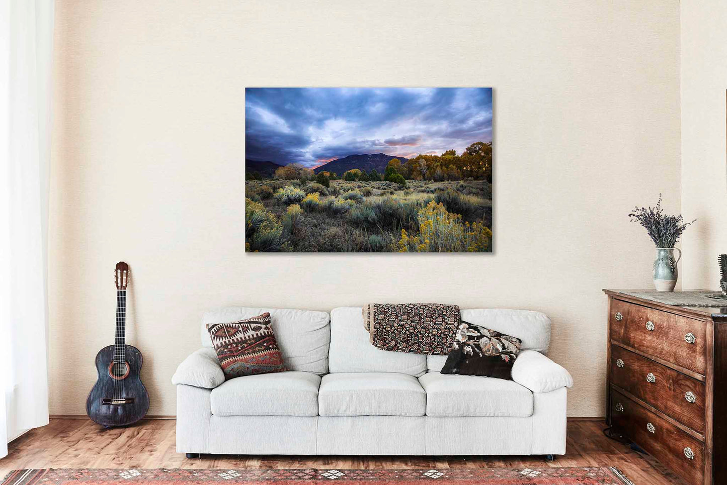 Taos Mountain Canvas | High Desert Gallery Wrap | Rocky Mountain Photography | New Mexico Landscape Wall Art | Nature Decor | Ready to Hang