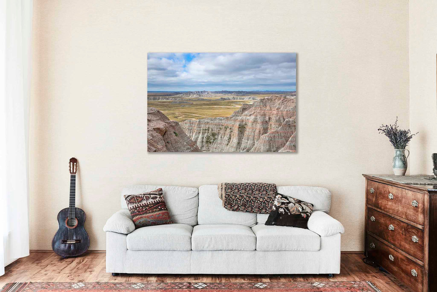 Badlands National Park Canvas | Great Plains Gallery Wrap | Prairie Photography | South Dakota Landscape Wall Art | Nature Decor | Ready to Hang