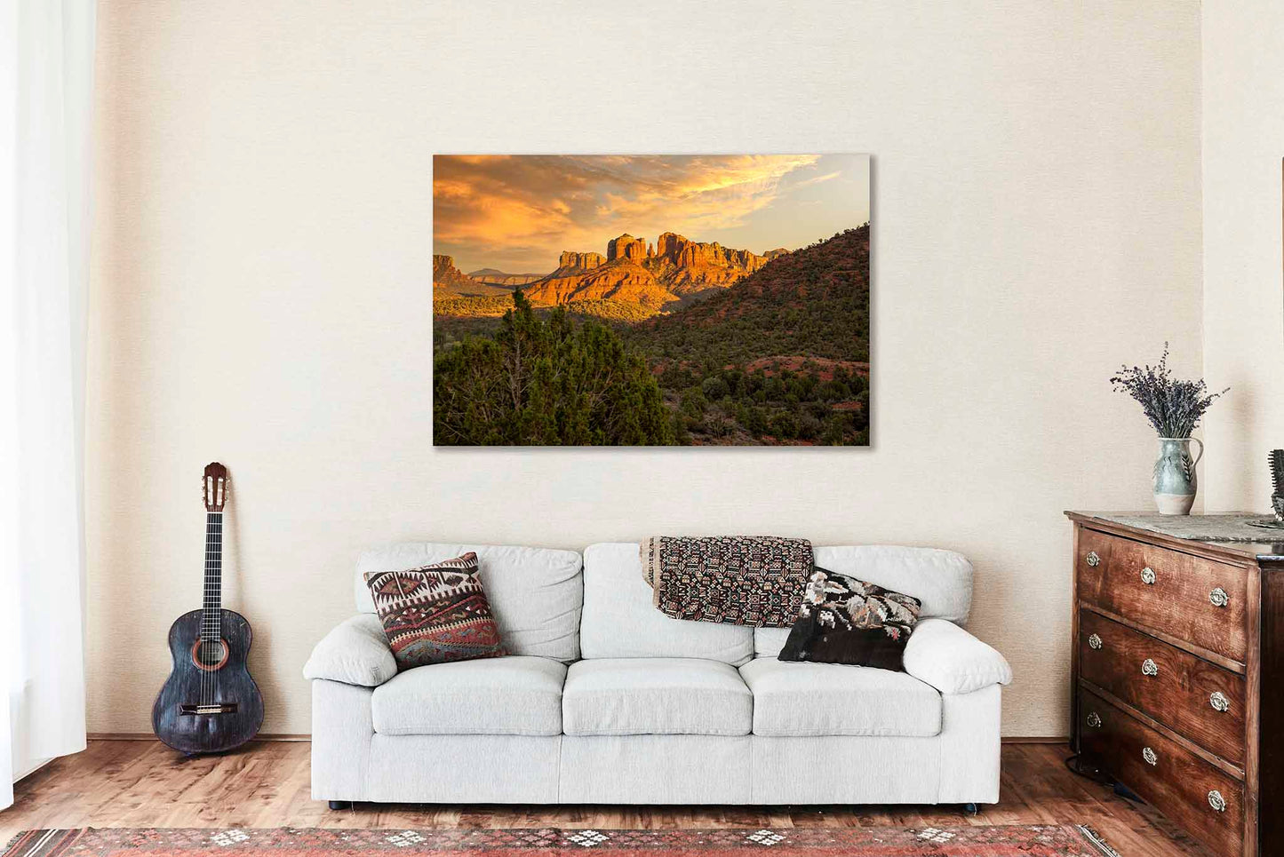Sedona Canvas | Cathedral Rock Gallery Wrap | Desert Southwest Photography | Arizona Landscape Wall Art | Western Decor | Ready to Hang