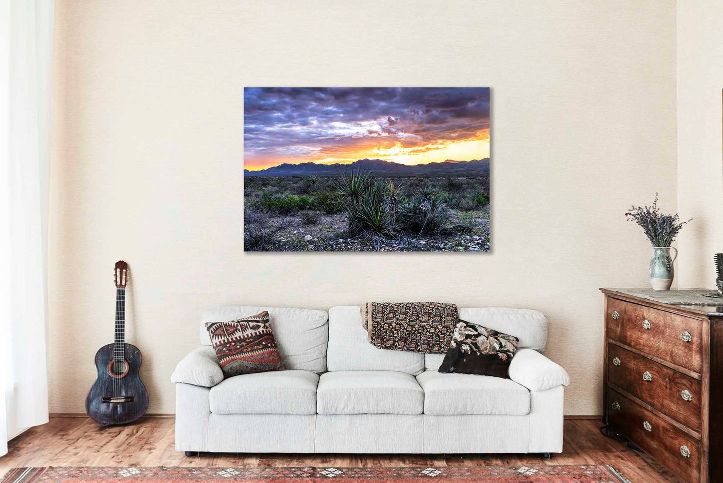 West Texas Landscape Metal Print | Big Bend Photography | Desert Sunrise Wall Art | Mountains Photo | Nature Decor | Ready to Hang