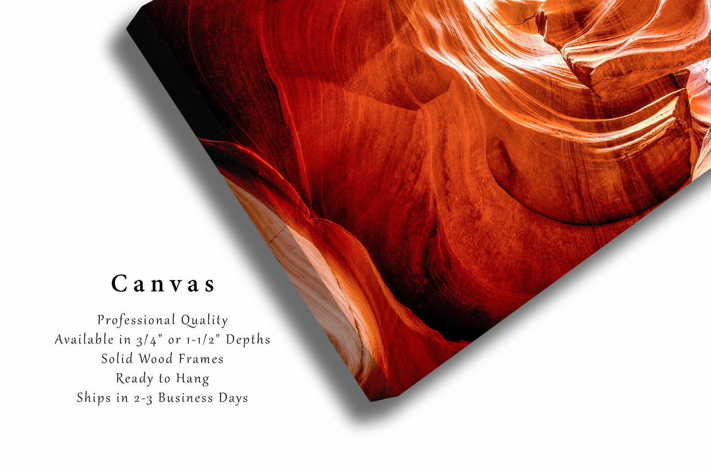 Canvas Wall Art | Antelope Canyon Photo | Abstract Gallery Wrap | Arizona Photography | Slot Canyon Picture | Earthy Decor