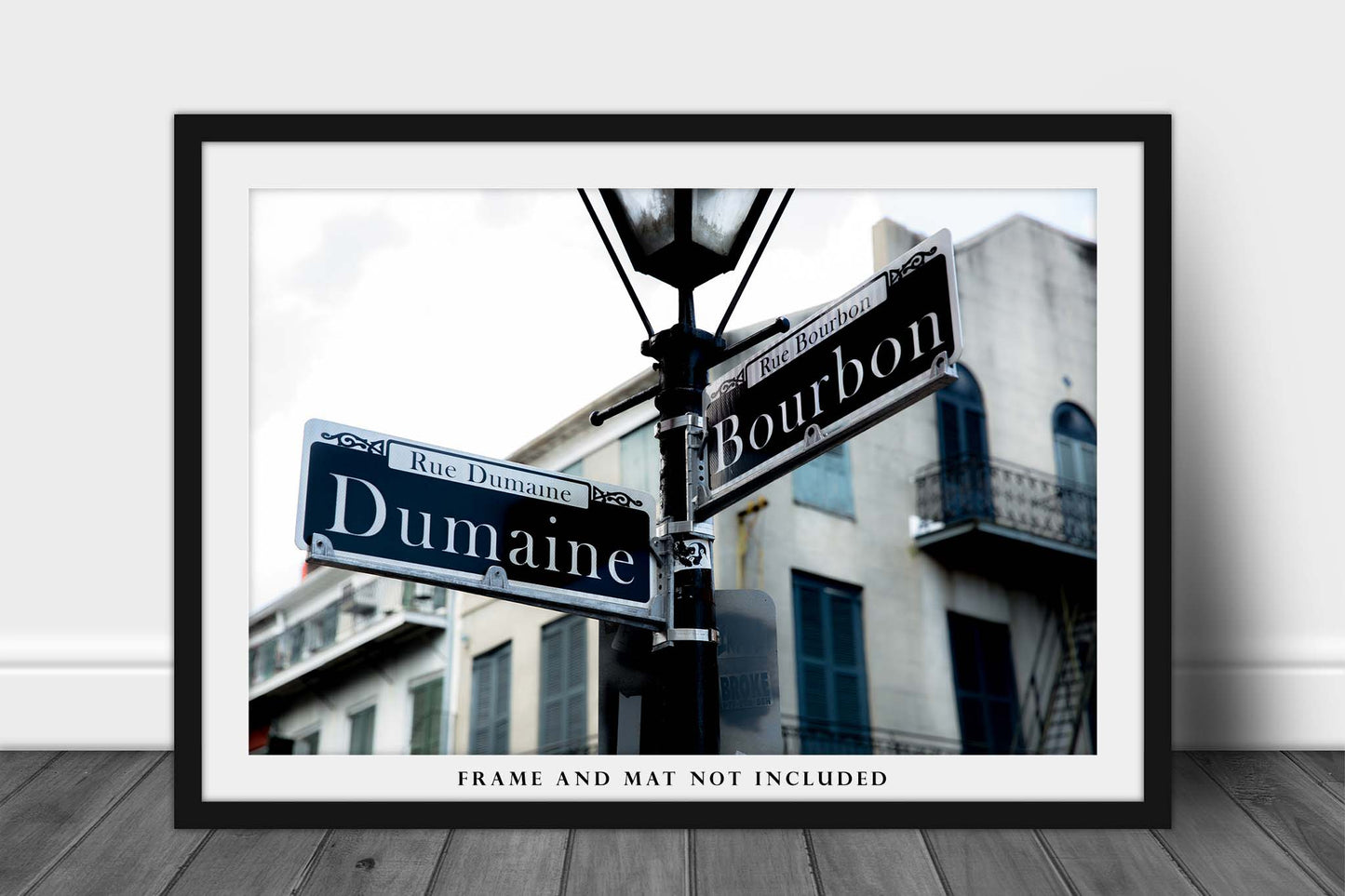 NOLA Photography Print (Not Framed) Picture of Street Signs at Intersection of Dumaine and Bourbon Street in New Orleans Louisiana Wall Art French Quarter Decor