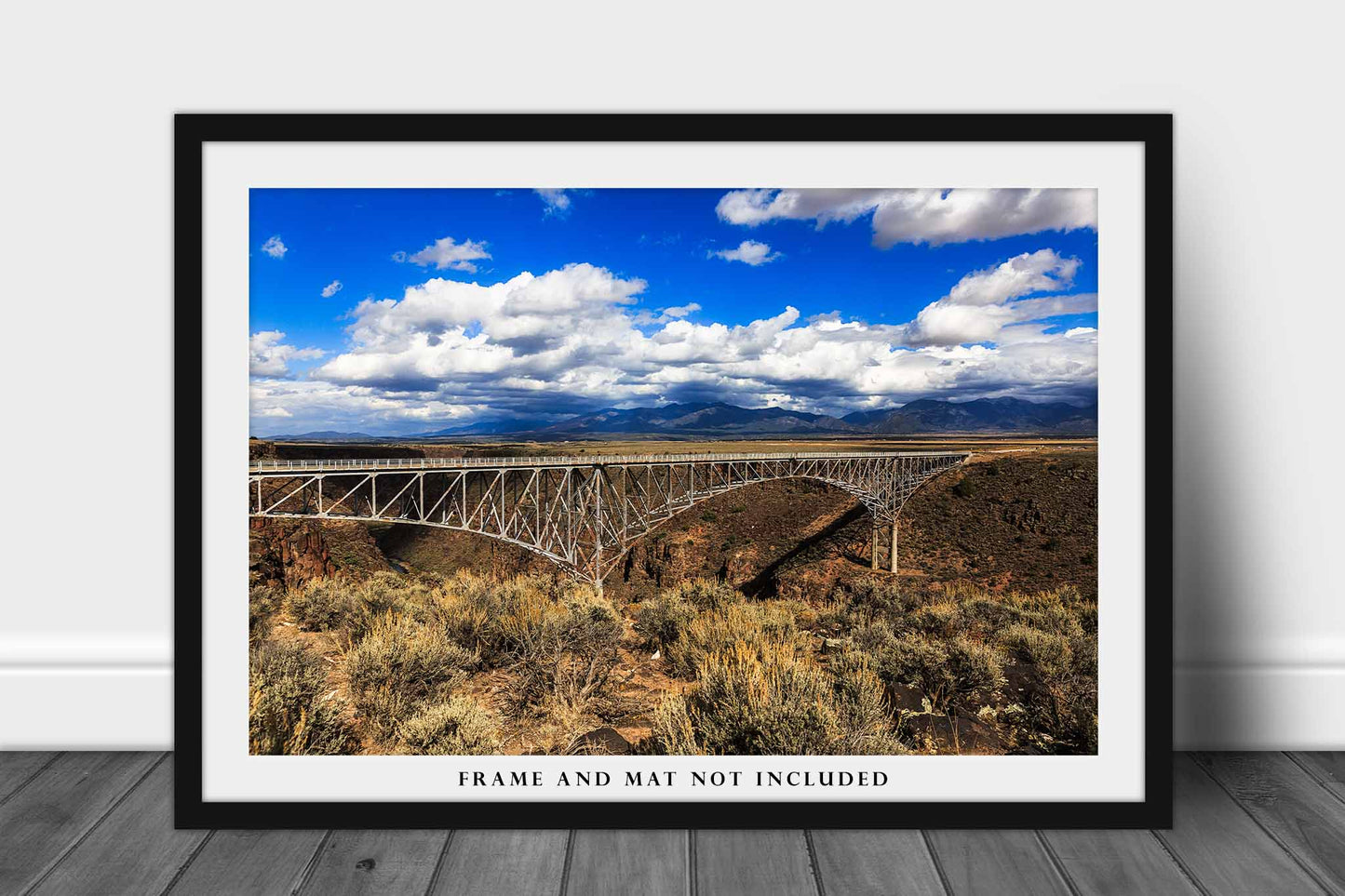 Travel Photo Print | Rio Grande Gorge Bridge Picture | New Mexico Wall Art | Taos Photography | Southwestern Decor