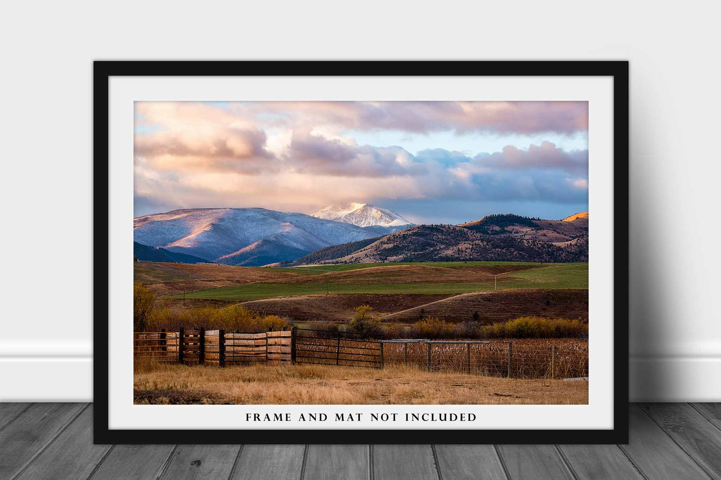 Rocky Mountain Photography Print | Snowcapped Peak Picture | Montana Wall Art | Rockies Photo | Western Decor | Not Framed