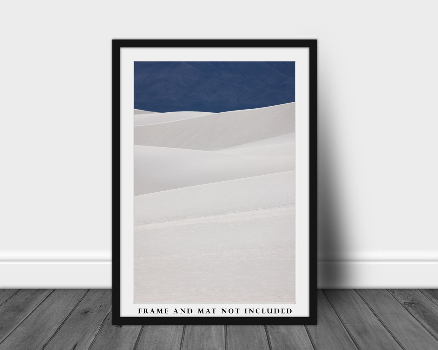 Desert Photography Print (Not Framed) Vertical Abstract Picture of Sand Dunes at White Sands National Park New Mexico Southwestern Wall Art Nature Decor