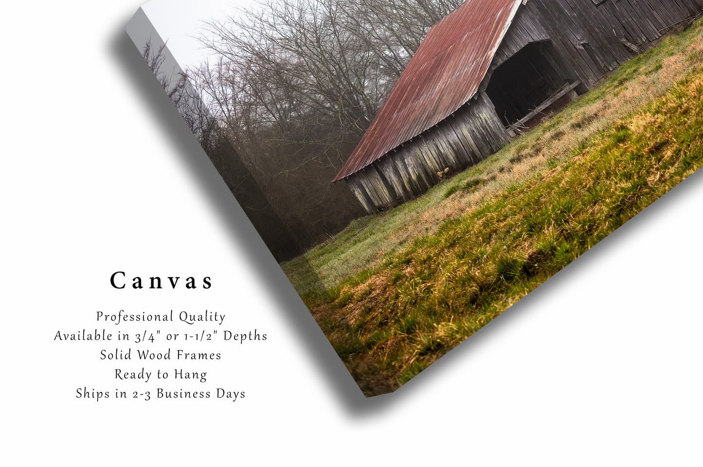 Barn Canvas | Country Gallery Wrap | Farm Photography | Arkansas Wall Art | Farmhouse Decor | Ready to Hang