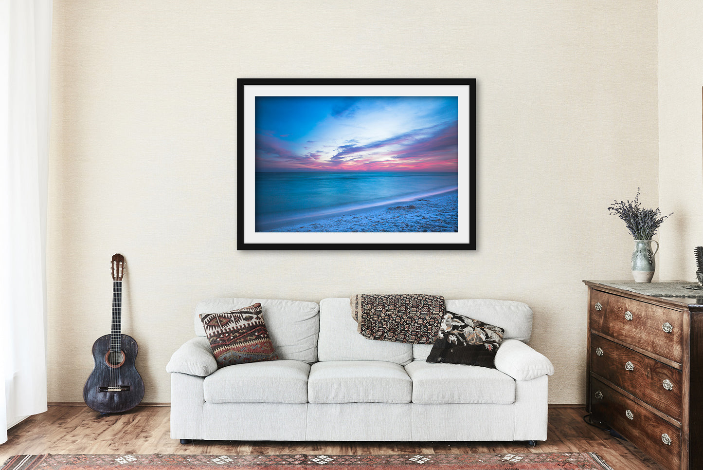 Gulf Coast Framed and Matted Print | Destin Photo | Florida Decor | Coastal Sunset Photography | Beach House Wall Art | Ready to Hang