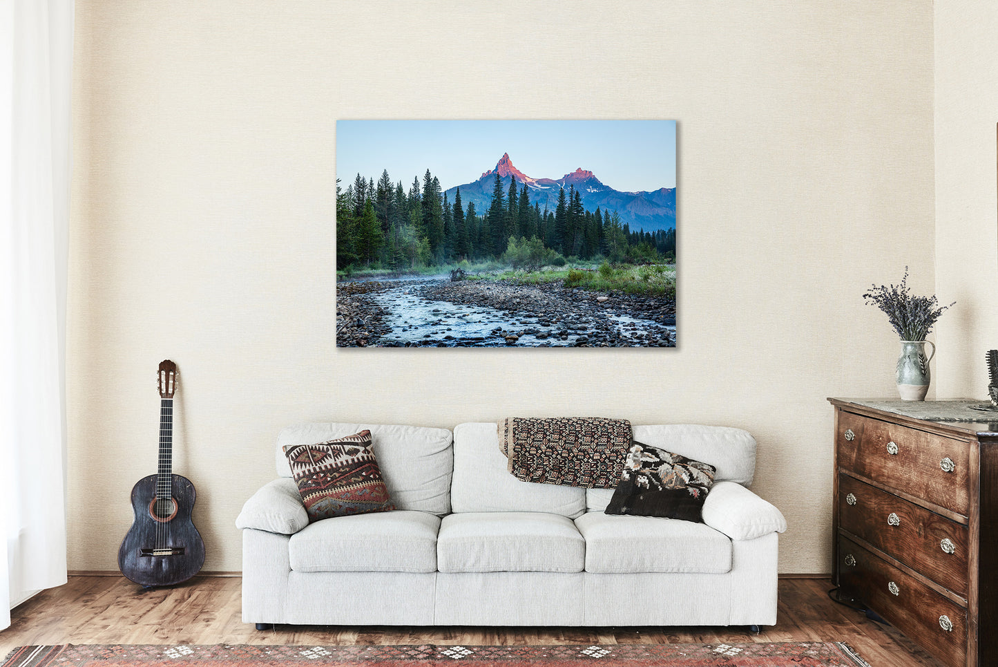 Pilot Peak Canvas | Beartooth Mountains Gallery Wrap | Rocky Mountain Photography | Wyoming Wall Art | Nature Decor | Ready to Hang