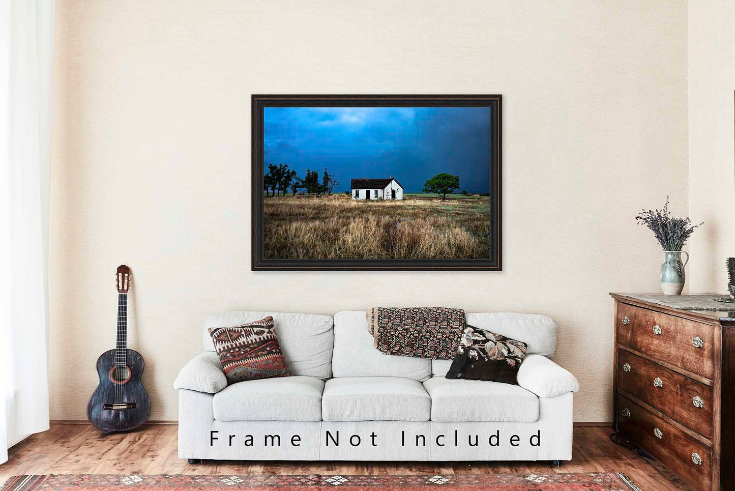 Abandoned House Photography Print | Old Homestead Picture | Great Plains Wall Art | Oklahoma Photo | Americana Decor | Not Framed