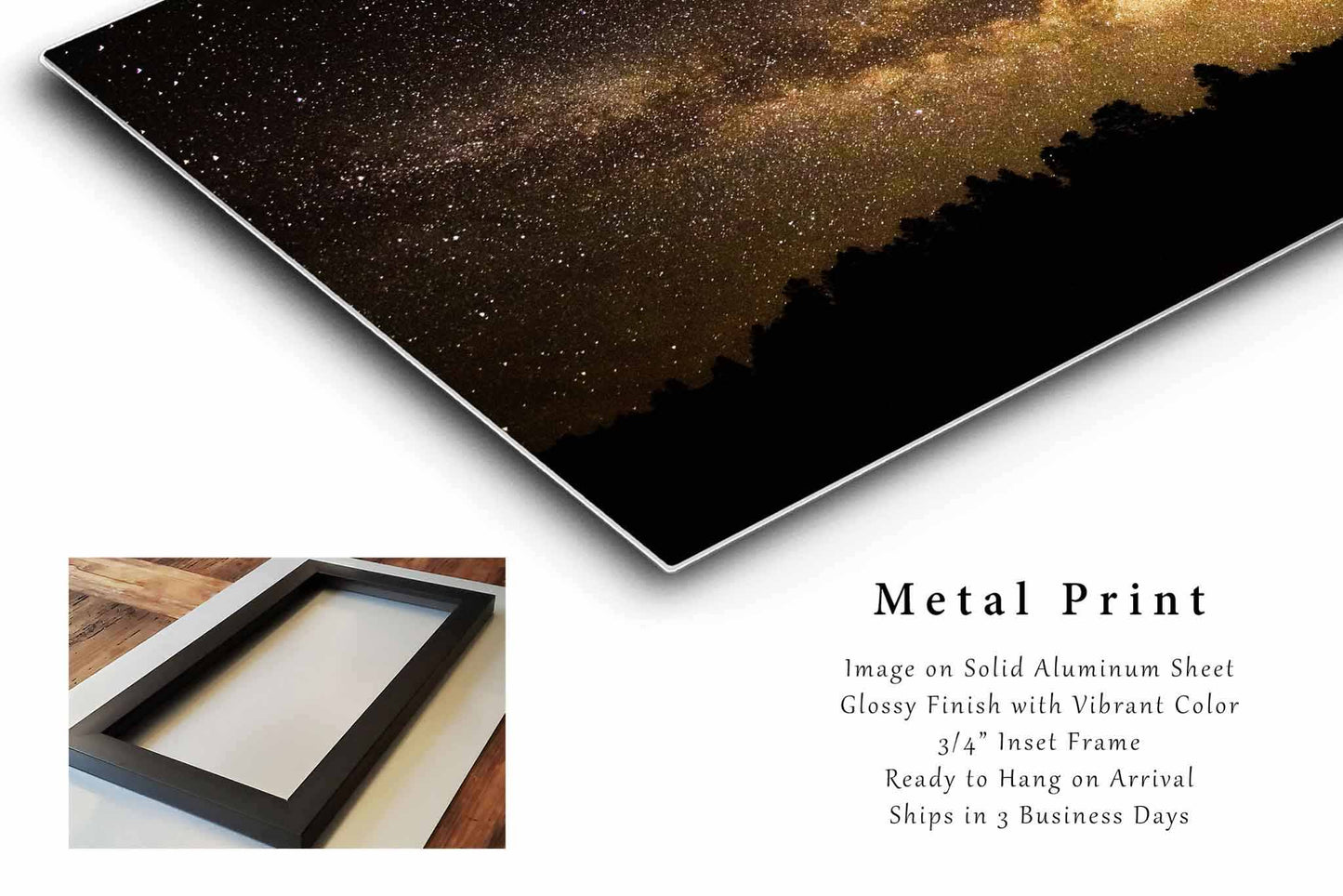 Milky Way Metal Print | Night Sky Photography | Rocky Mountain Wall Art | Colorado Photo | Celestial Decor | Ready to Hang