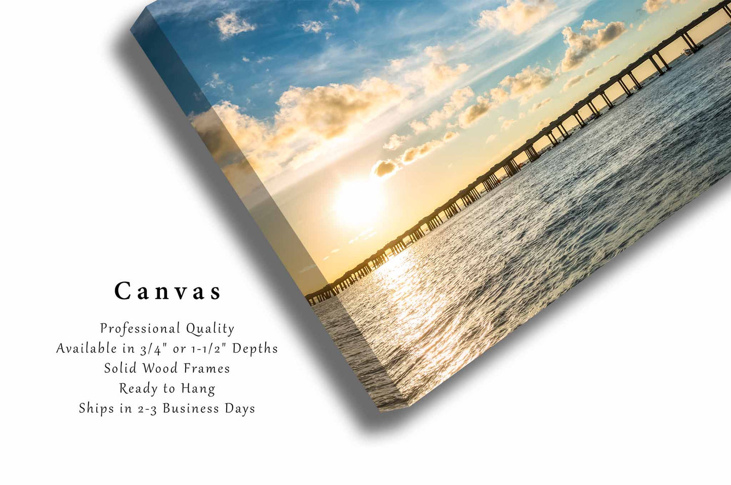 Destin Bridge Canvas | Gulf Coast Gallery Wrap | Travel and Vacation Photography | Florida Wall Art | Coastal Decor | Ready to Hang