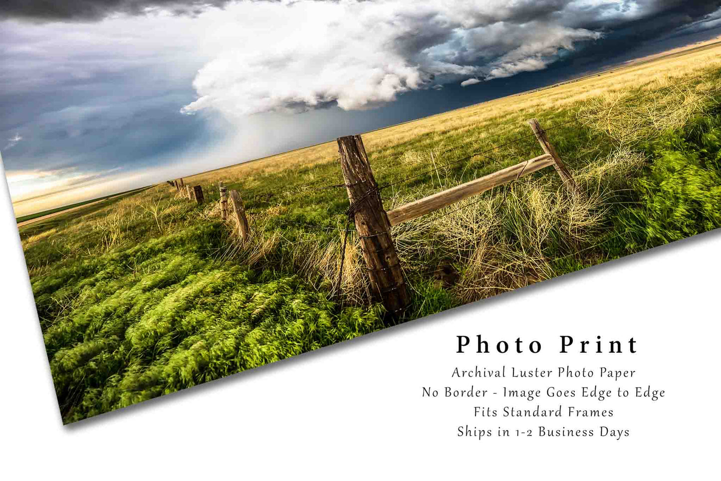 Storm Photo Print | Supercell Thunderstorm Picture | Colorado Wall Art | Great Plains Photography | Nature Decor