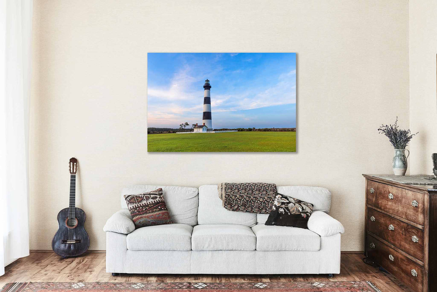 Bodie Island Lighthouse Canvas | Outer Banks Gallery Wrap | Atlantic Coast Photography | OBX North Carolina Wall Art | Coastal Decor | Ready to Hang