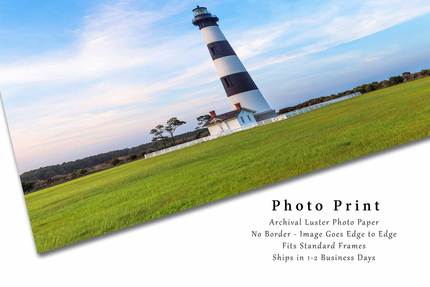Bodie Island Lighthouse Photography Print | Outer Banks Picture | Atlantic Coast Wall Art | OBX North Carolina Photo | Coastal Decor | Not Framed