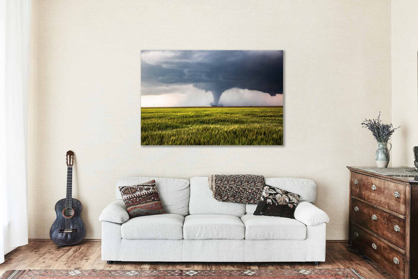 Tornado Canvas | Storm Gallery Wrap | Thunderstorm Photography | Kansas Landscape Wall Art | Weather Decor | Ready to Hang