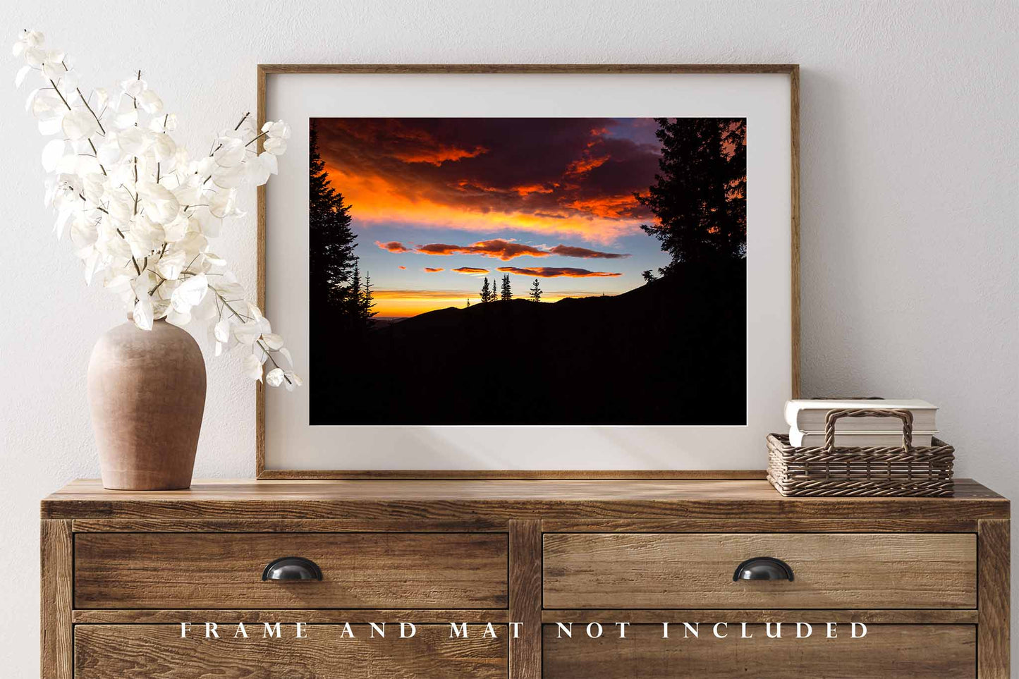 Rocky Mountain National Park Photography Print | Landscape Silhouette Picture | RMNP Wall Art | Colorado Photo | Nature Decor | Not Framed