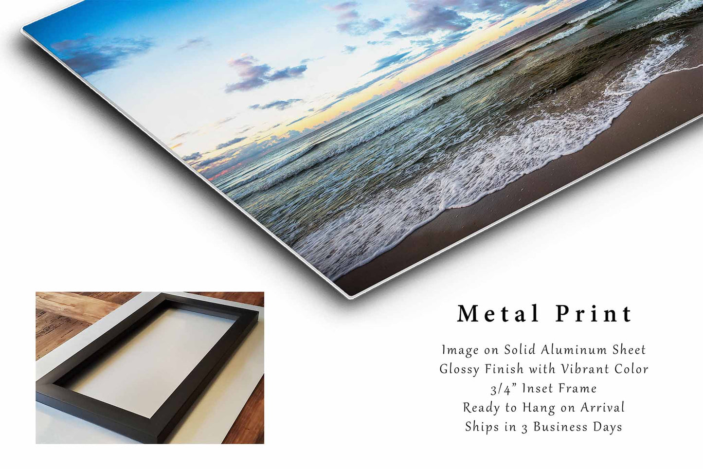 Gulf Coast Metal Print | Gulf of Mexico Photography | Seascape Wall Art | Orange Beach Alabama Photo | Coastal Decor | Ready to Hang