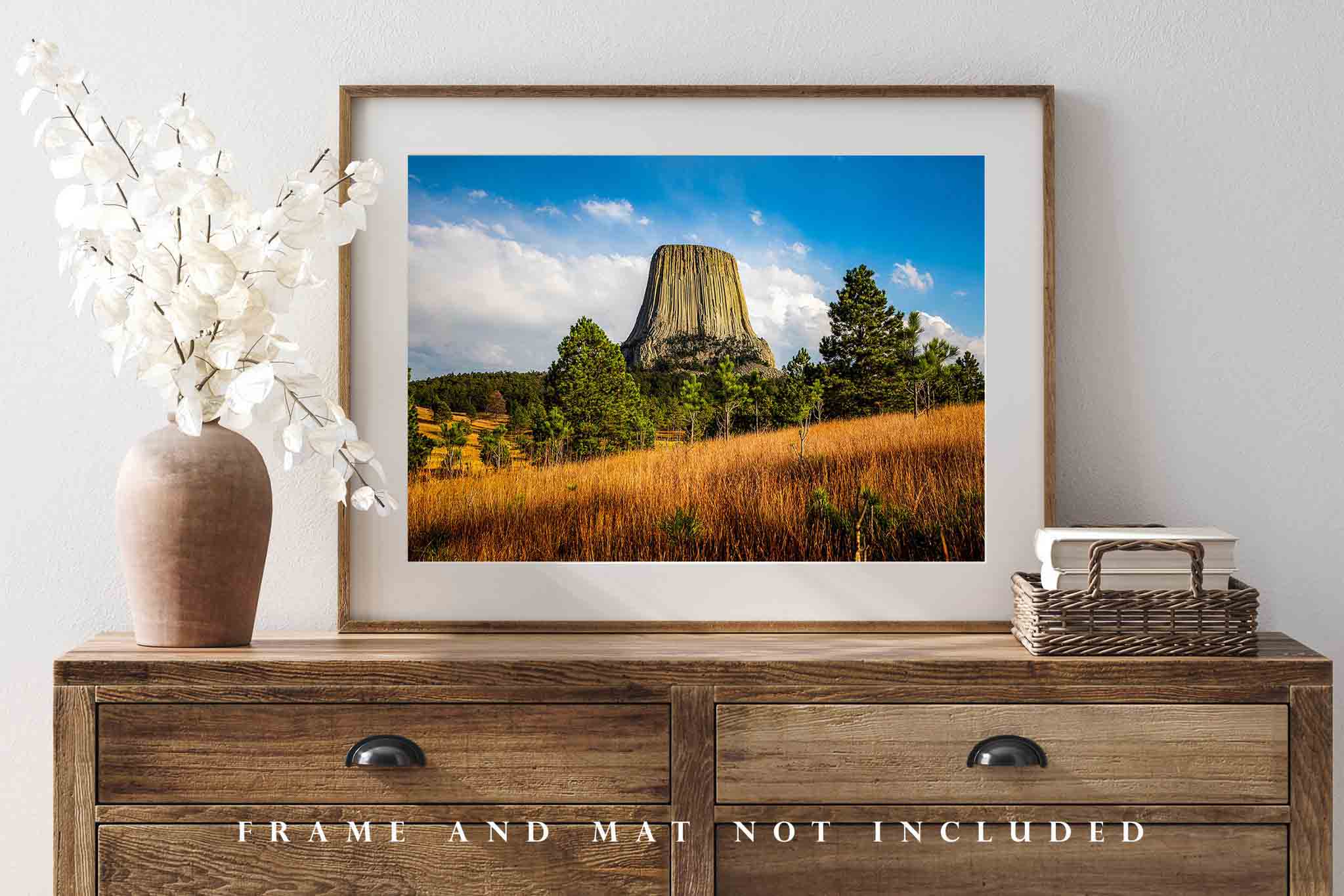 Devils Tower Mountains Wall outlet Art Canvas - MWA-099