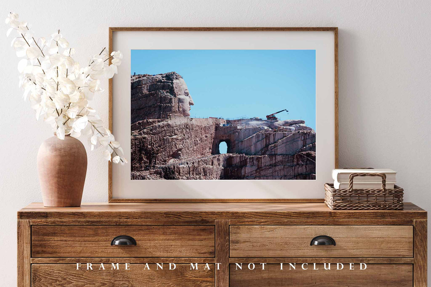 Crazy Horse Memorial Photography Print | Black Hills Picture | Sioux Indian Wall Art | South Dakota Photo | Native American Decor | Not Framed