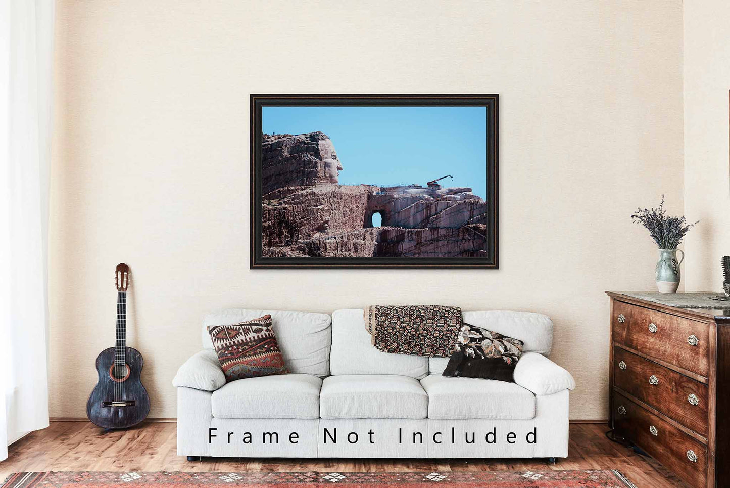 Crazy Horse Memorial Photography Print | Black Hills Picture | Sioux Indian Wall Art | South Dakota Photo | Native American Decor | Not Framed