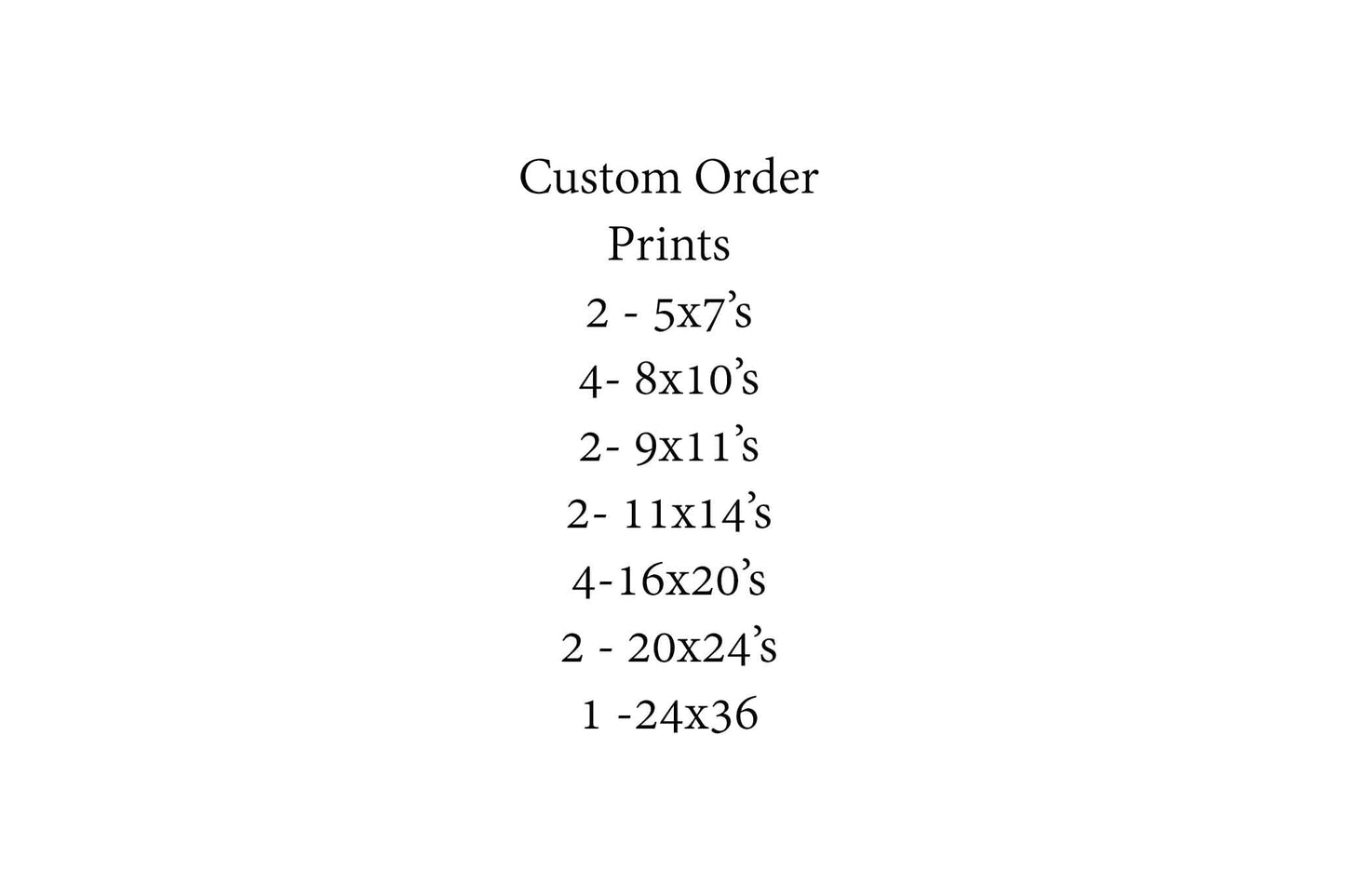 Custom Order - Cyrus Hotel