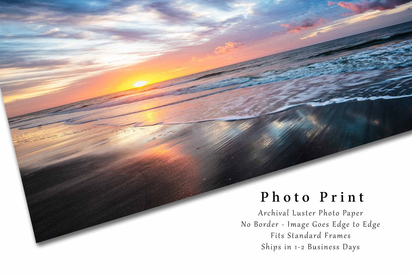 Coastal Photography Print (Not Framed) Picture of Scenic Sunrise Over Beach at Hilton Head Island South Carolina Ocean Wall Art Beach House Decor